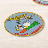 Dessous-de-verre Rond En Papier canard de torpille (Incliné)