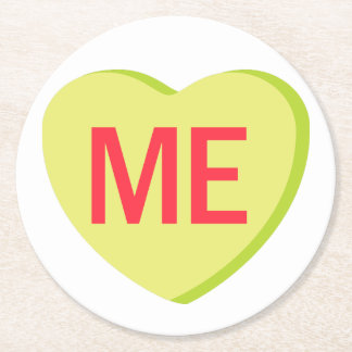 Dessous-de-verre Rond En Papier Candy Heart - MOI