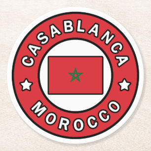 Dessous-de-verre Rond En Papier Casablanca Maroc