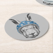 Dessous-de-verre Rond En Papier Casse-cou de lapin (Incliné)