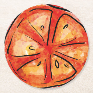 Dessous-de-verre Rond En Papier C'est l'amour Pizza Italienne Enterrement de vie d
