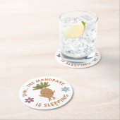 Dessous-de-verre Rond En Papier Chut... Le Mandrake Dort (En situation)