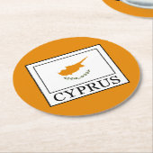 Dessous-de-verre Rond En Papier Chypre (Incliné)