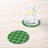 Dessous-de-verre Rond En Papier Clover (En situation)