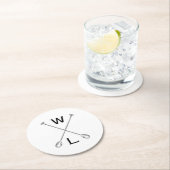 Dessous-de-verre Rond En Papier Club de boisson WL (En situation)