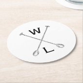 Dessous-de-verre Rond En Papier Club de boisson WL (Incliné)