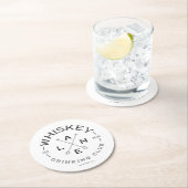 Dessous-de-verre Rond En Papier Club de boisson WL (En situation)