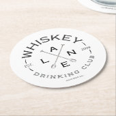 Dessous-de-verre Rond En Papier Club de boisson WL (Incliné)
