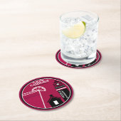 Dessous-de-verre Rond En Papier Cocktail Cape Codder (En situation)