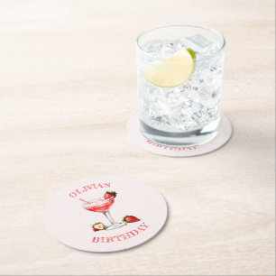 Dessous-de-verre Rond En Papier Cocktail personnalisé Dessous de verre papier fête