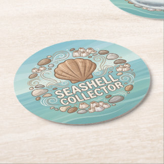 Dessous-de-verre Rond En Papier Collectionneur de coquillages