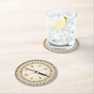 Dessous-de-verre Rond En Papier Compas