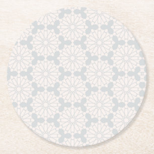 Dessous-de-verre Rond En Papier Conception d'art islamique élégant