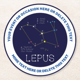 Dessous-de-verre Rond En Papier Constellation de l'hémisphère sud