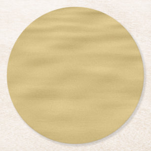 Dessous-de-verre Rond En Papier Cool Sandy Beach Look