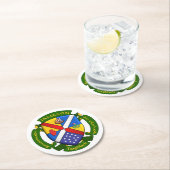 Dessous-de-verre Rond En Papier Coster JamFam-3 (En situation)