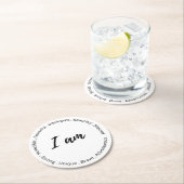 Dessous-de-verre Rond En Papier Côte d'inspiration (En situation)