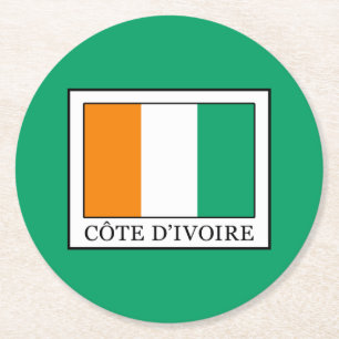 Dessous-de-verre Rond En Papier Côte d'Ivoire
