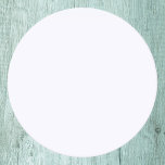 Dessous-de-verre Rond En Papier Couleur solide blanc Fantôme<br><div class="desc">Couleur solide blanc Fantôme</div>