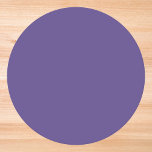 Dessous-de-verre Rond En Papier Couleur uni violet ultra violet<br><div class="desc">Couleur uni violet ultra violet</div>