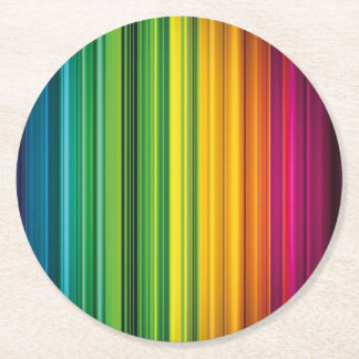 Dessous-de-verre Rond En Papier Couleurs LGBT