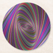 Dessous-de-verre Rond En Papier Couleurs psychédéliques (Devant)