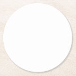 Dessous-de-verre Rond En Papier  Create Your Own<br><div class="desc">Create your own white personalizable,  minimalist style which can be easily updated with your Photo and text. If you need any help personalizing this product,  please contact me using the message button below and I will be happy to help.</div>