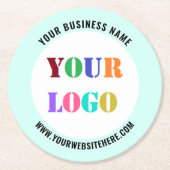 Dessous-de-verre Rond En Papier Create Your Own Promotional Paper Coasters Example (Devant)
