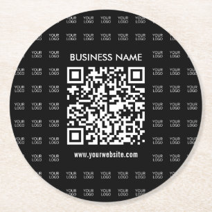 Dessous-de-verre Rond En Papier Créer instantanément un code QR scannable et un mo