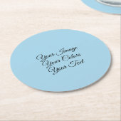 Dessous-de-verre Rond En Papier Créez les vôtres (Incliné)