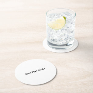 Dessous-de-verre Rond En Papier Créez votre propre 4" x 4" rond personnalisé