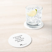 Dessous-de-verre Rond En Papier Créez votre propre design (En situation)