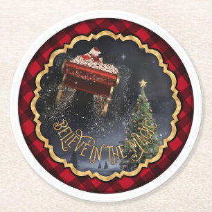 Dessous-de-verre Rond En Papier Croire à la magie