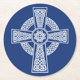 Dessous-de-verre Rond En Papier Croix celtique