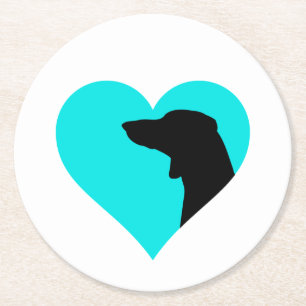 Dessous-de-verre Rond En Papier Dachshund