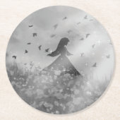 Dessous-de-verre Rond En Papier Dancing with birds (Devant)