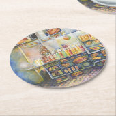 Dessous-de-verre Rond En Papier Dangereusement Proche De L'Amusement (Incliné)