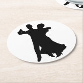 Dessous-de-verre Rond En Papier Danseurs de salon (Incliné)