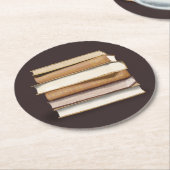 Dessous-de-verre Rond En Papier Dark Academia (Incliné)