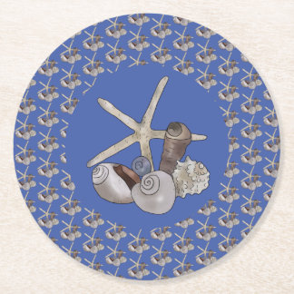 Dessous-de-verre Rond En Papier Découverte de plage