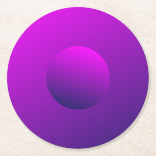 Dessous-de-verre Rond En Papier Dégradé Violet