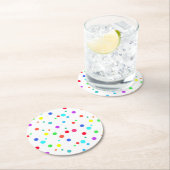 Dessous-de-verre Rond En Papier Dessous de verre avec beaucoup de points O' (En situation)