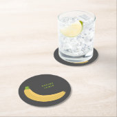 Dessous-de-verre Rond En Papier Dessous de verre banane (En situation)