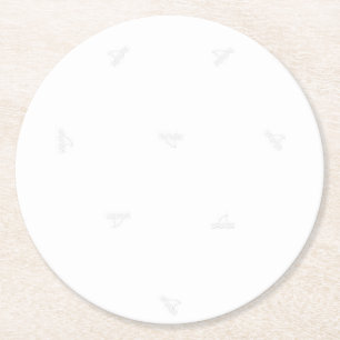 Dessous-de-verre Rond En Papier Dessous de verre cartes de visite   Logo et Dessou