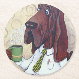 Dessous-de-verre Rond En Papier dessous de verre Coffee Hound