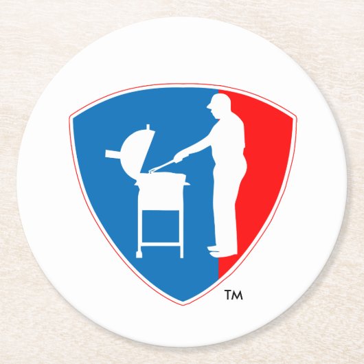 Dessous-de-verre Rond En Papier Dessous de verre de BBQ de concurrence (Devant)