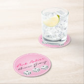 Dessous-de-verre Rond En Papier Dessous de verre de matrices (En situation)