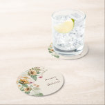 Dessous-de-verre Rond En Papier Dessous de verre de papier Mariage beige tournesol<br><div class="desc">Ce tournesol rustique beige mariage papier design dessous de verre présente des tournesols, des éléments floraux d'inspiration vintage et fleur sauvage sur un arrière - plan beige neutre. Ce design offre une esthétique simple mais captivante, parfaite pour vos fêtes d'automne ou d'été. Explorez notre collection aujourd'hui et imprégnez votre mariage...</div>