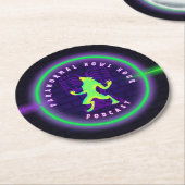 Dessous-de-verre Rond En Papier Dessous de verre d'heures de canicule paranormal (Incliné)