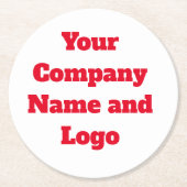 Dessous-de-verre Rond En Papier dessous de verre do-it-yourself papier (Devant)